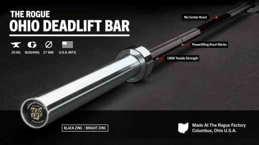 Rogue Ohio Deadlift Bar - Black Zinc | Rogue Fitness